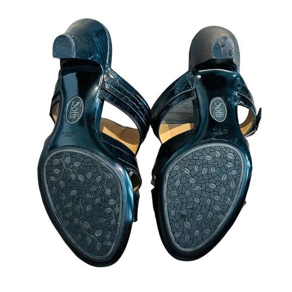 Sofft Black Leather Sandals - Size 7.5 - Picture 9 of 13